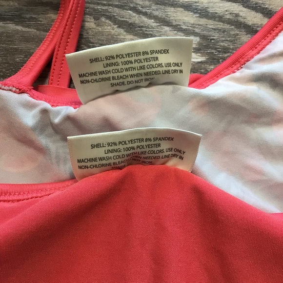 Bobbie Brooks for Girls Flamingo Tankini Swimsuit Large - Picture 11 of 13